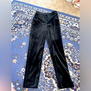 Comfy black velvet slacks, from express!